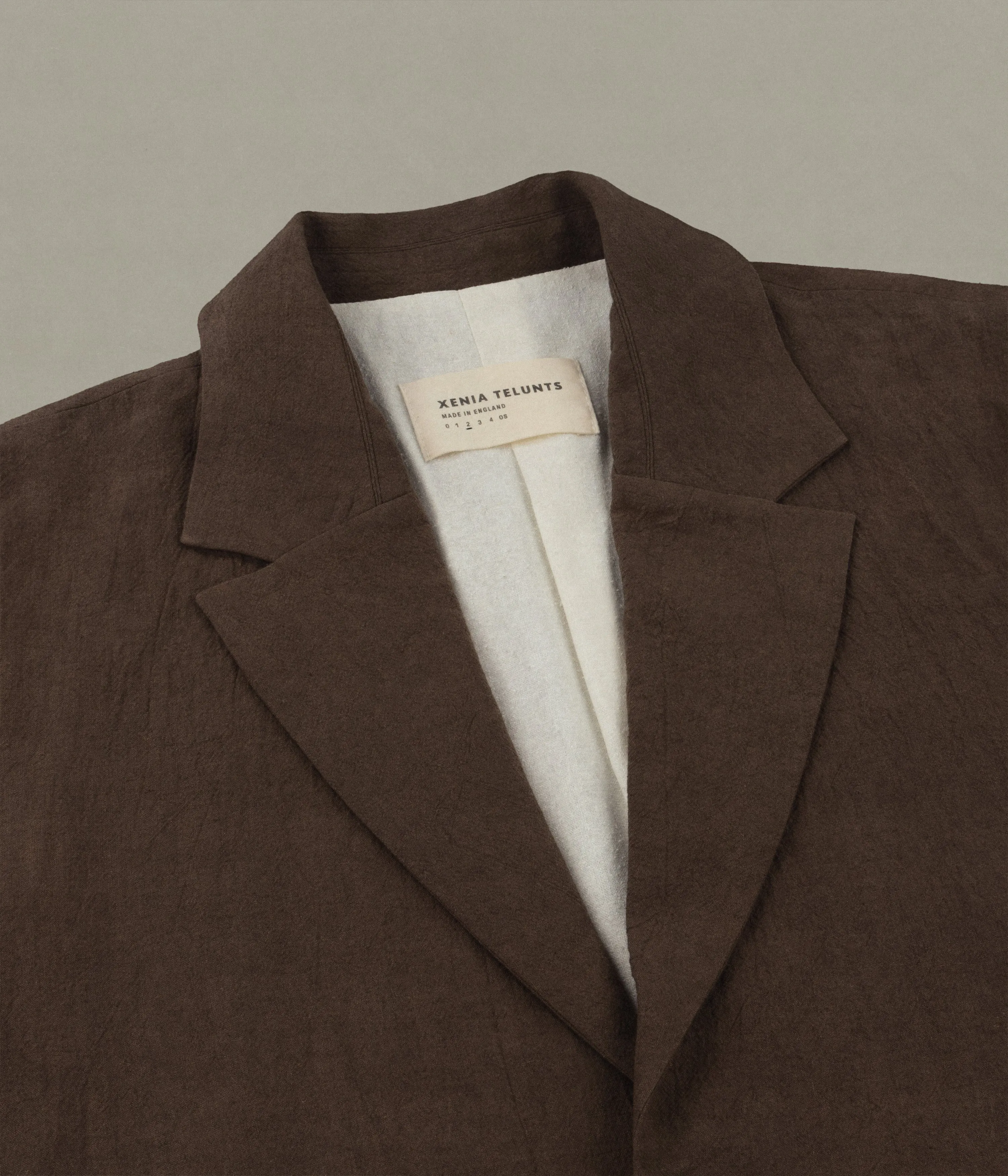 Cotton Blazer, Brown