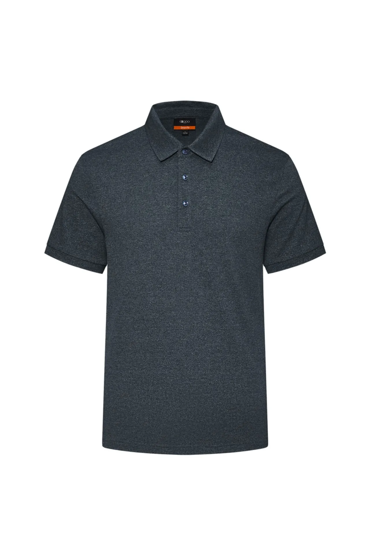 Cotton Blend Smart Fit Jacquard Short Sleeve Polo Tee