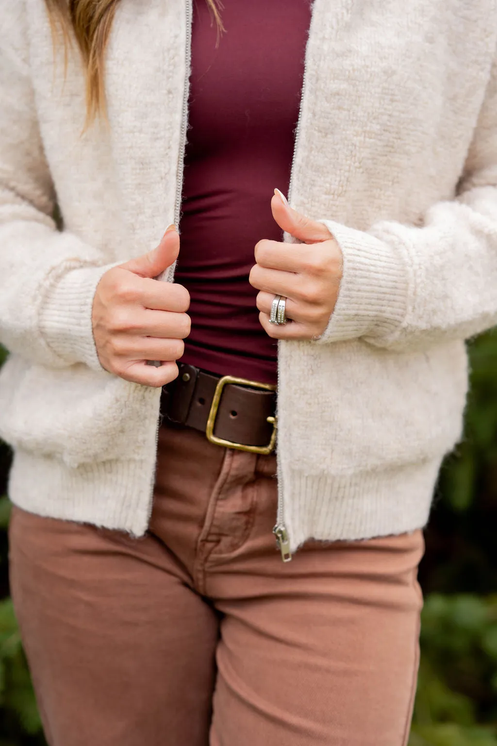 Cozy Zip Up Sweater Jacket