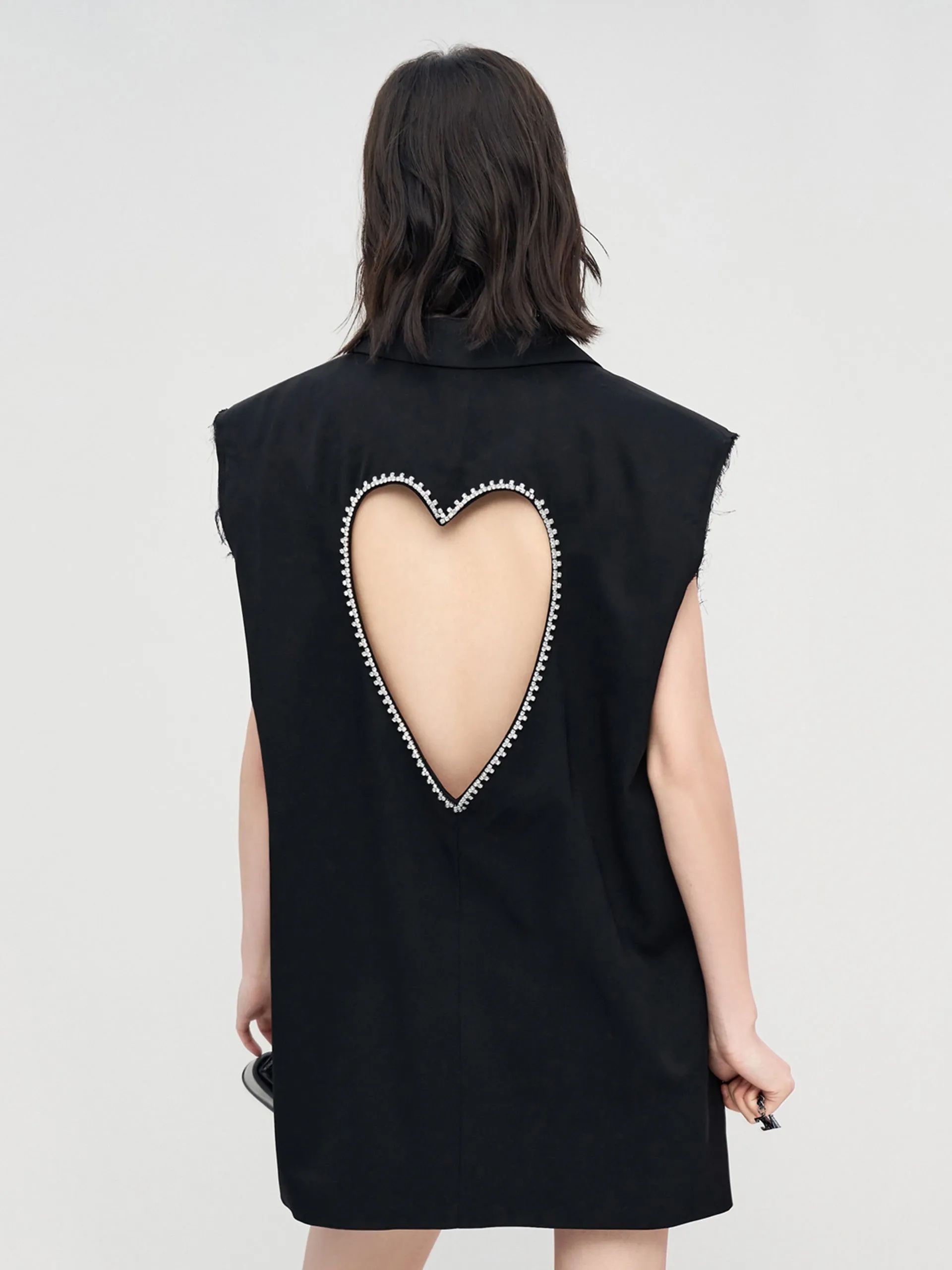 Cutout Sweetheart Back Waistcoat