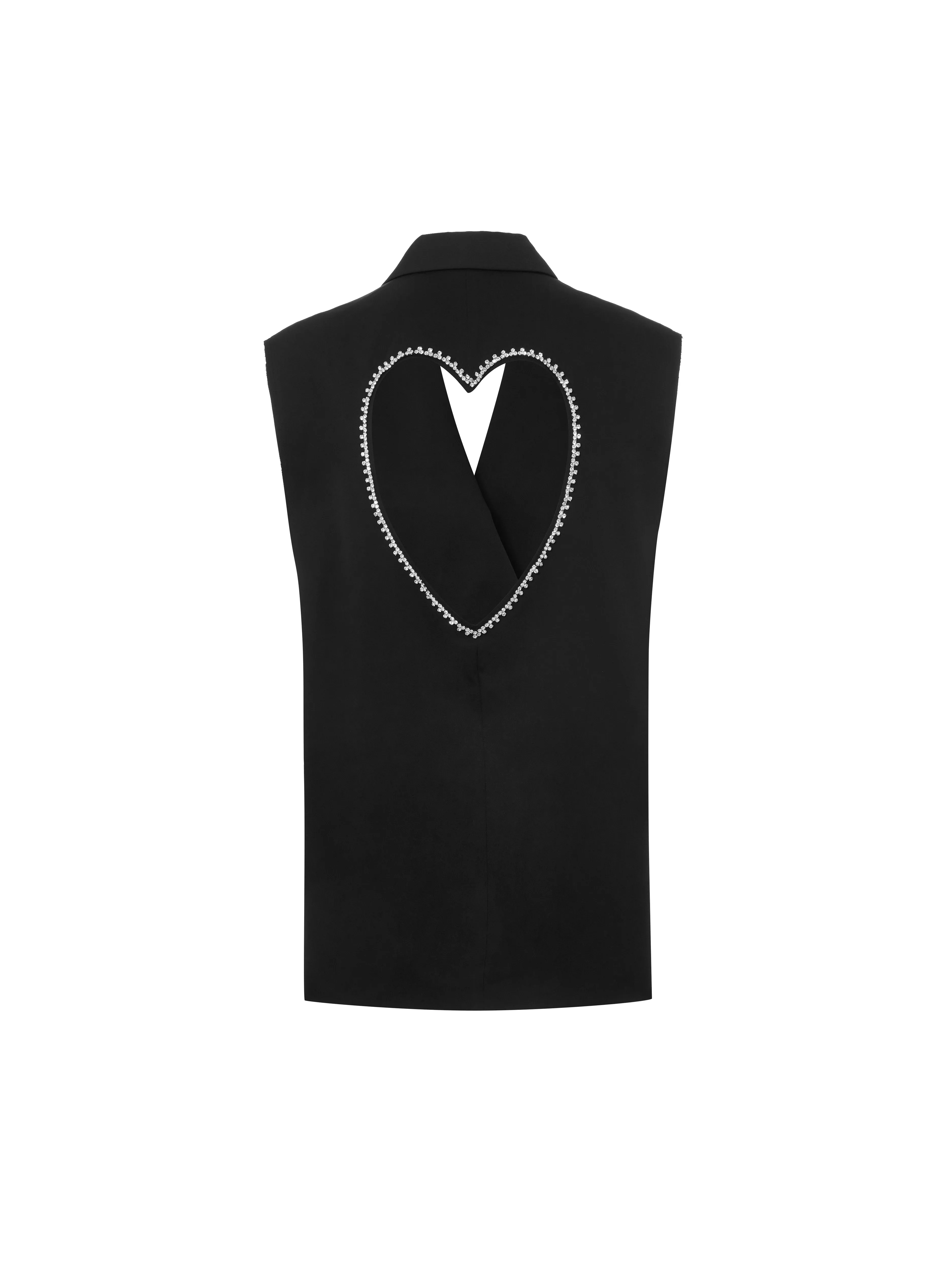 Cutout Sweetheart Back Waistcoat