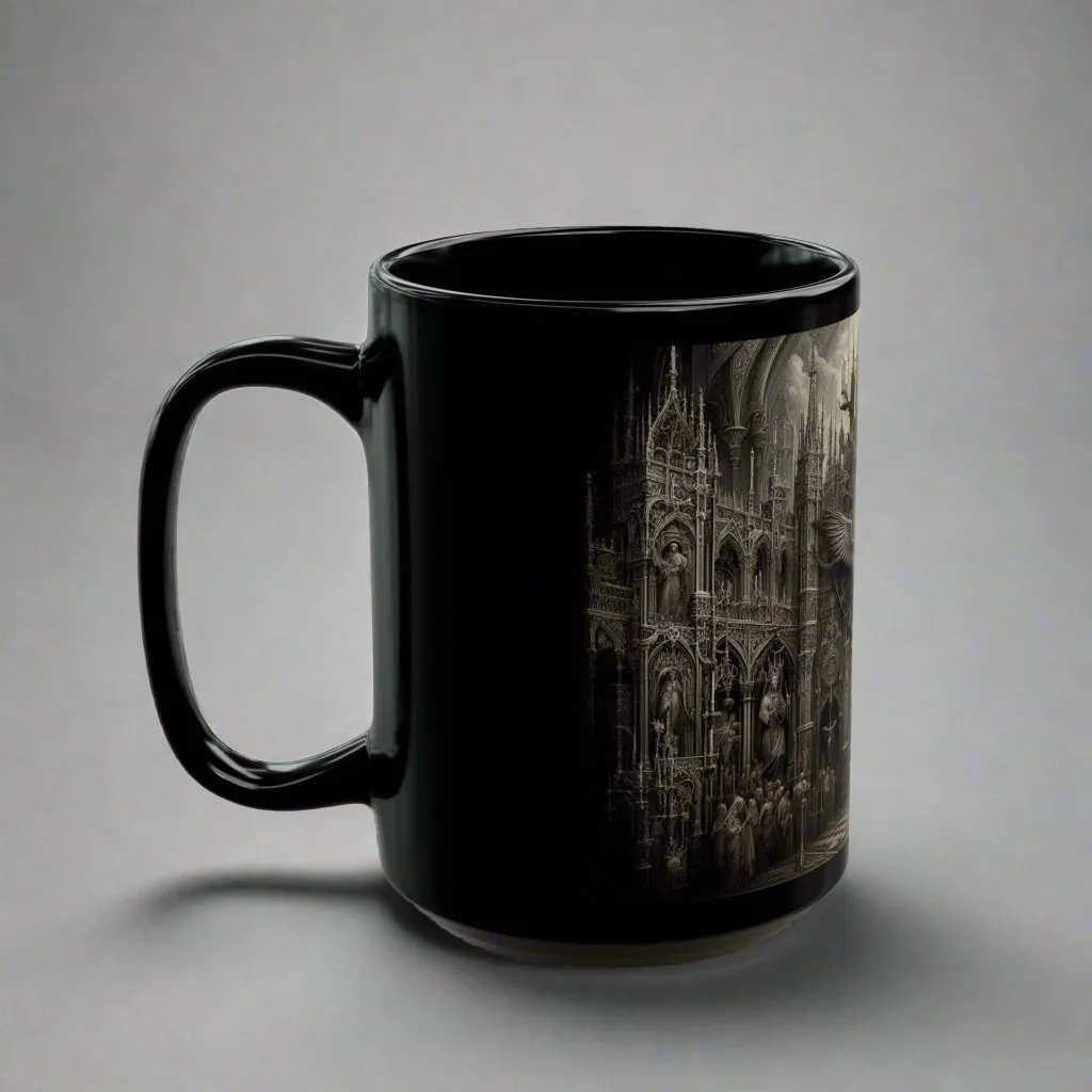 Darkened Path Gothic Coffee Mug – Discover the Dark Art of Coffee Rituals