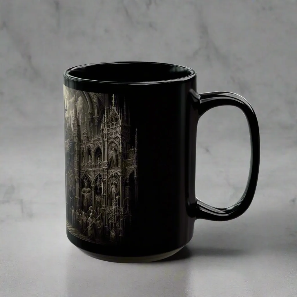 Darkened Path Gothic Coffee Mug – Discover the Dark Art of Coffee Rituals