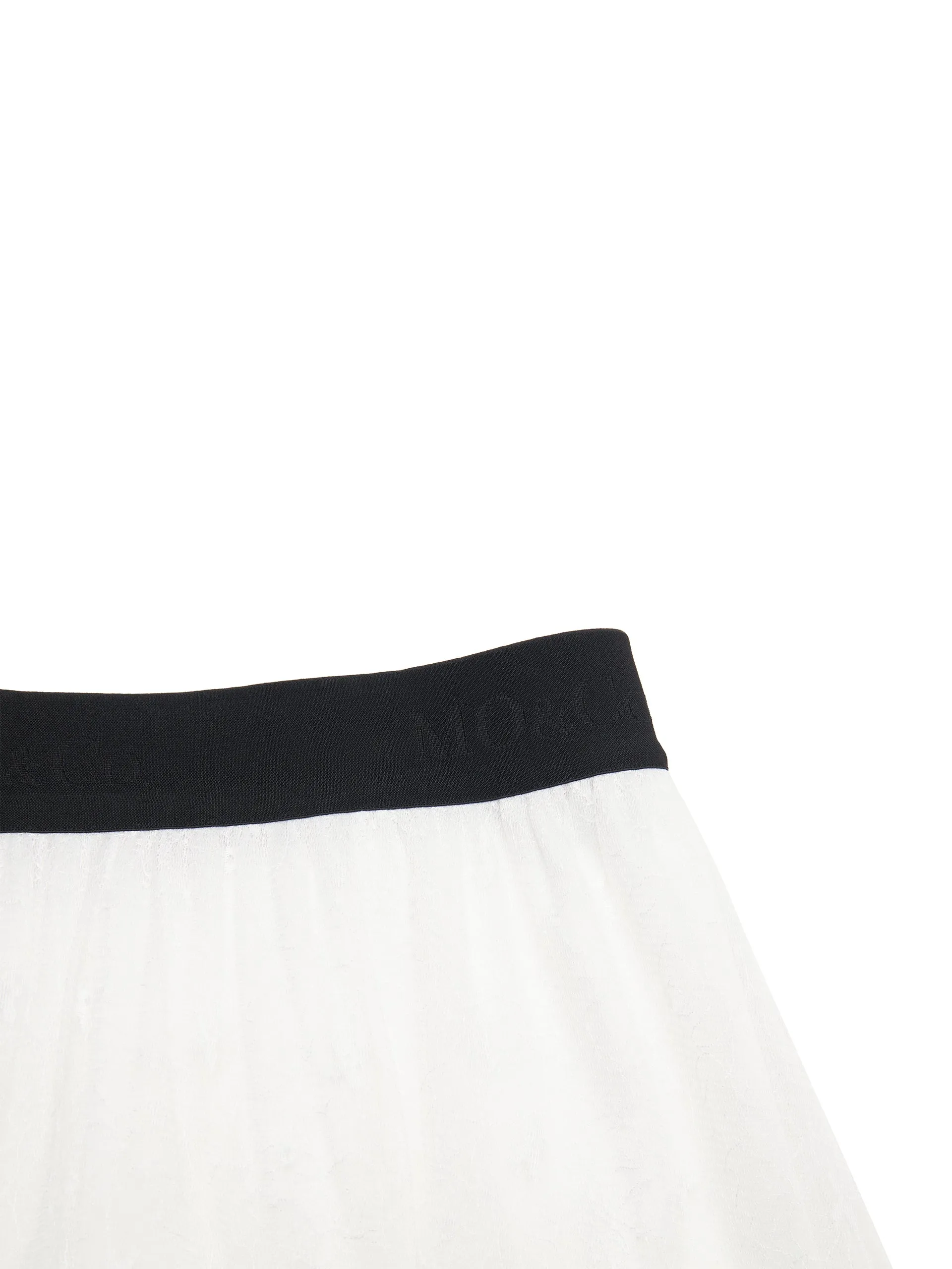 Elasticated Ruffle Laced Skirt