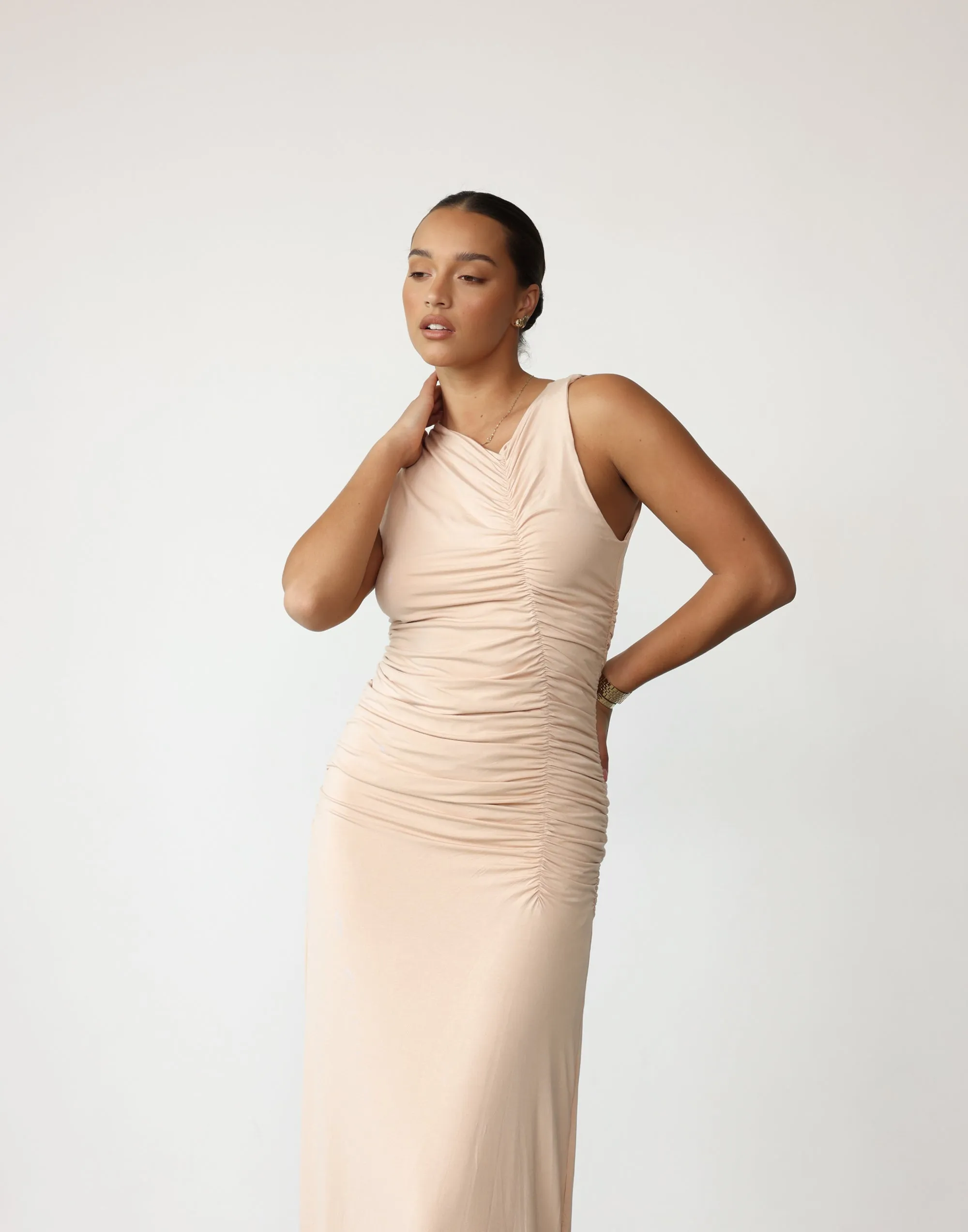 Everleigh Maxi Dress (Beige)