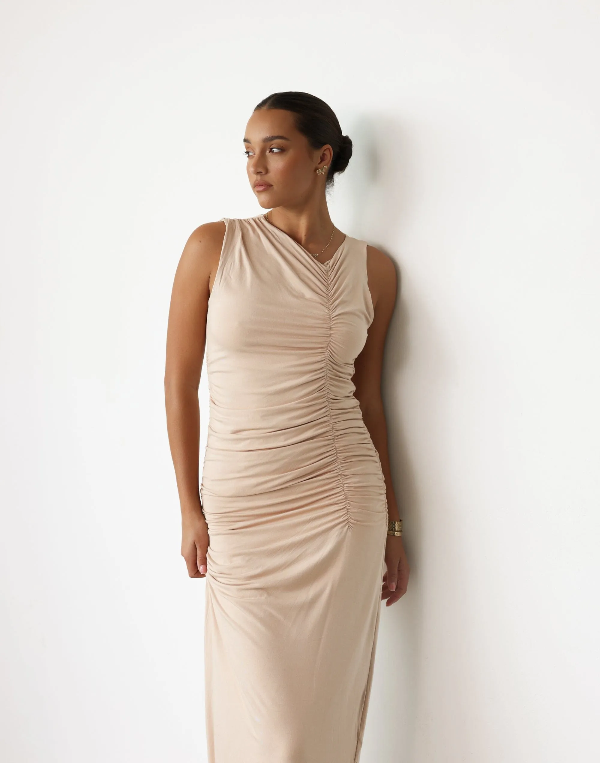 Everleigh Maxi Dress (Beige)