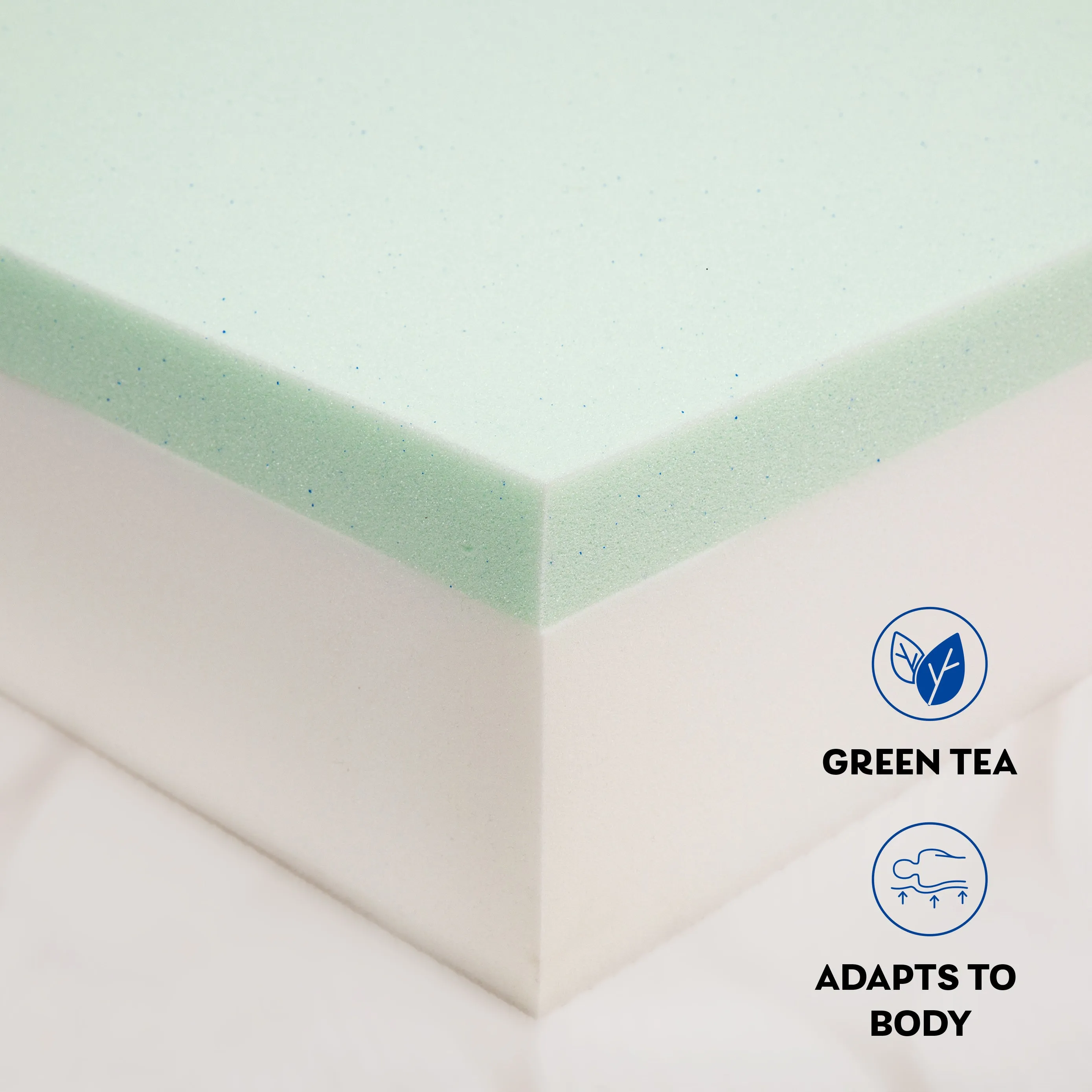 Eze Green Tea Infused Memory Foam 8" Mattress - Twin