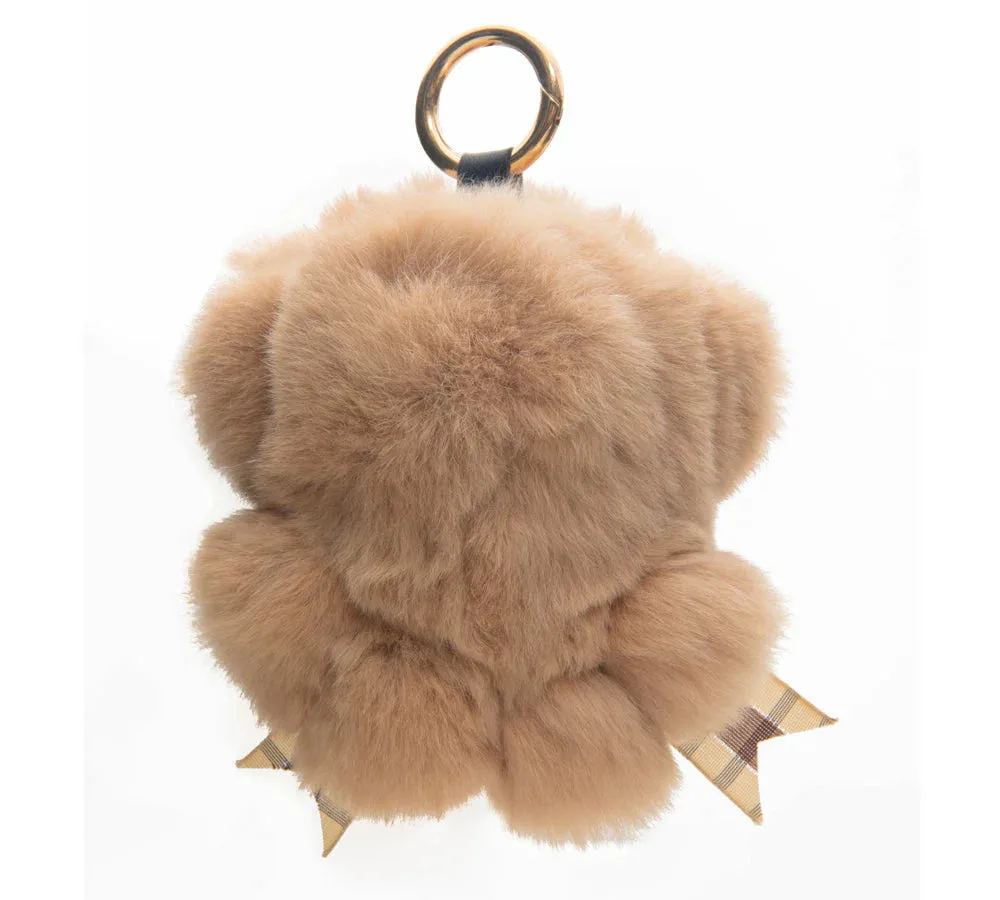 Fluffy Bear Keyring