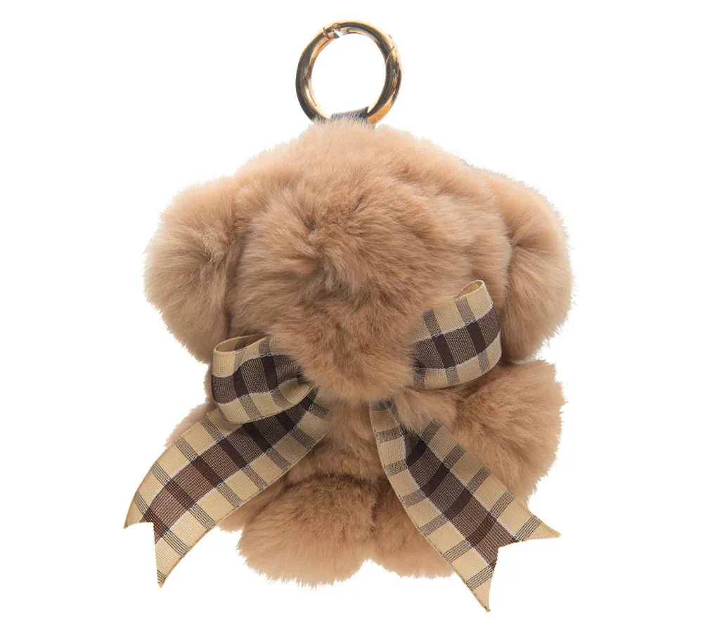 Fluffy Bear Keyring