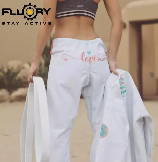 FLUORY BJJF28 JIU JITSU GI WOMAN SIZE F0-F2 WHITE