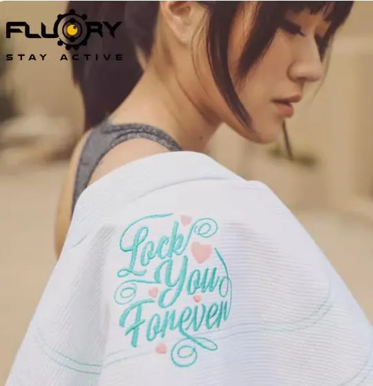 FLUORY BJJF28 JIU JITSU GI WOMAN SIZE F0-F2 WHITE