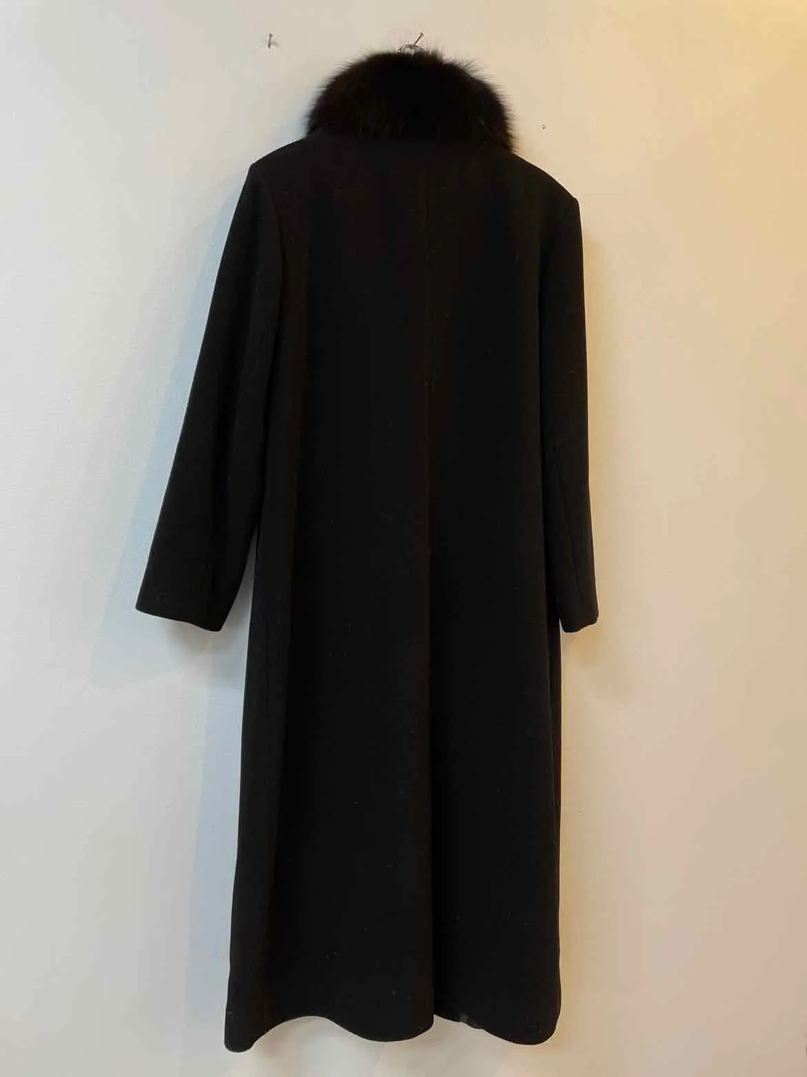 Forecaster Size 18 Black Wool/Fur Coat