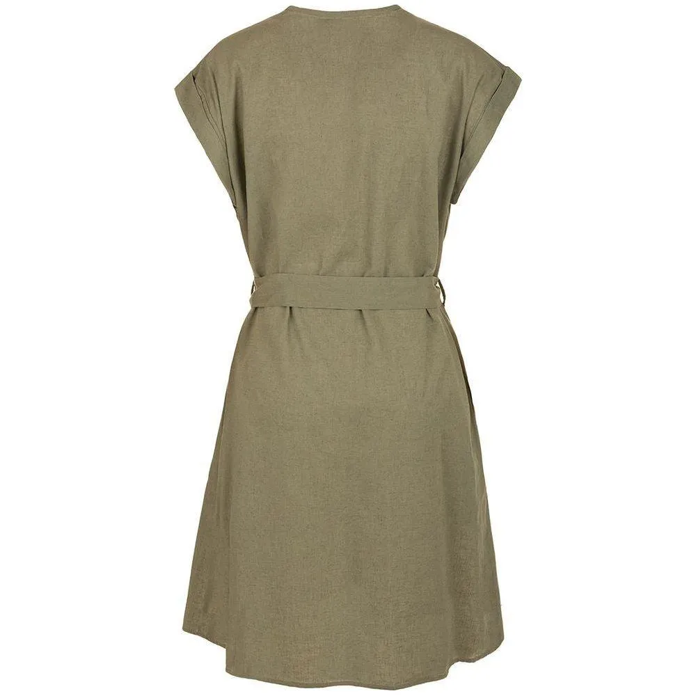 Fred Mello Green Cotton Women Dress