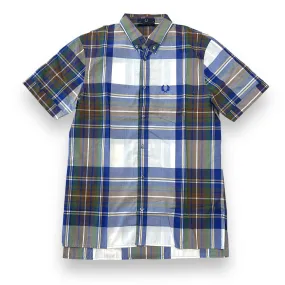 Fred Perry Tartan Medieval Blue Polo