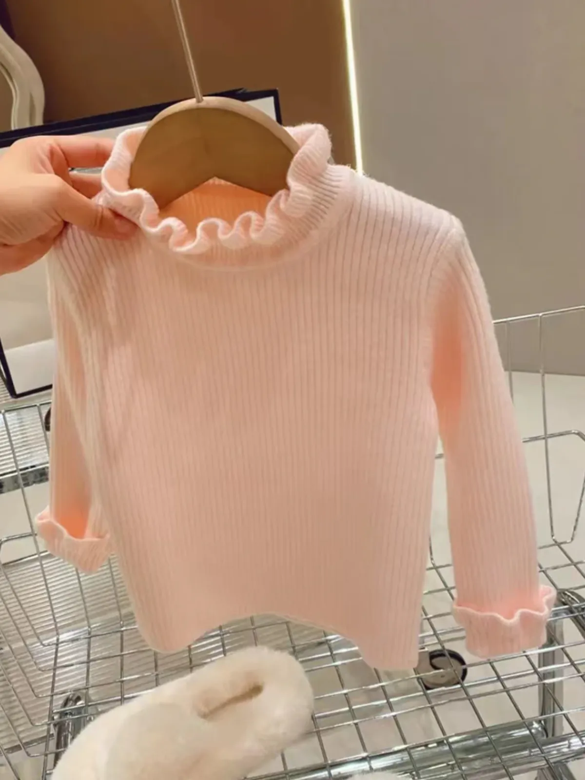 Full Of Charm Ruffle Neck Sweater