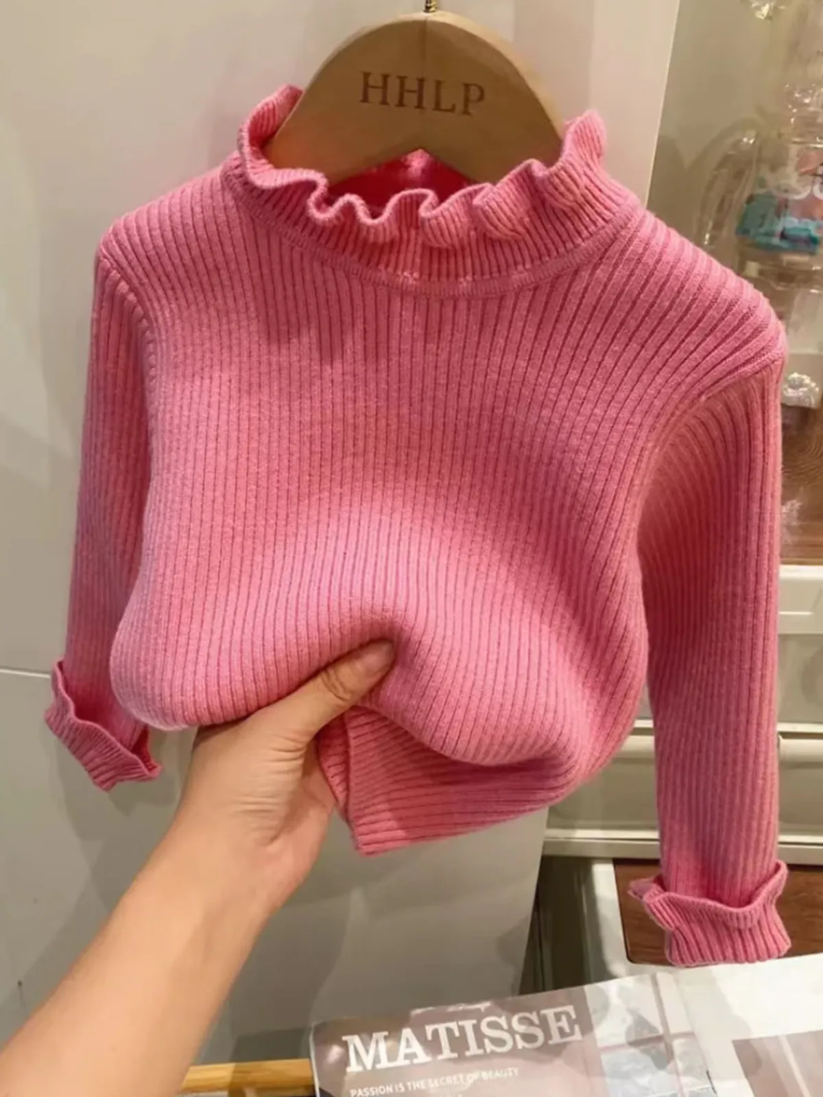 Full Of Charm Ruffle Neck Sweater