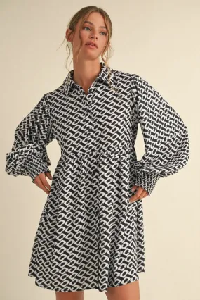 Geo Print Dress