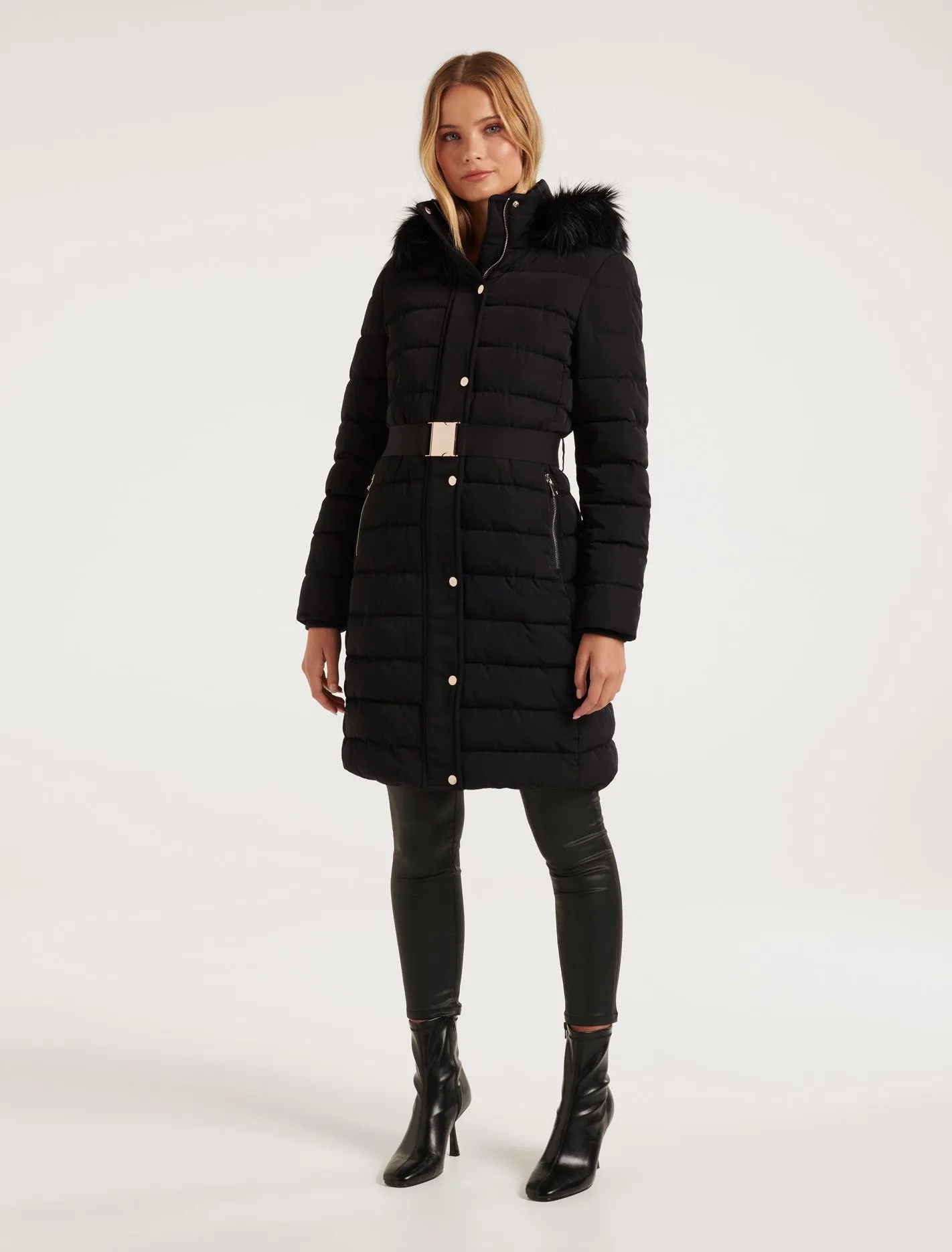 Georgie Long Puffer Coat