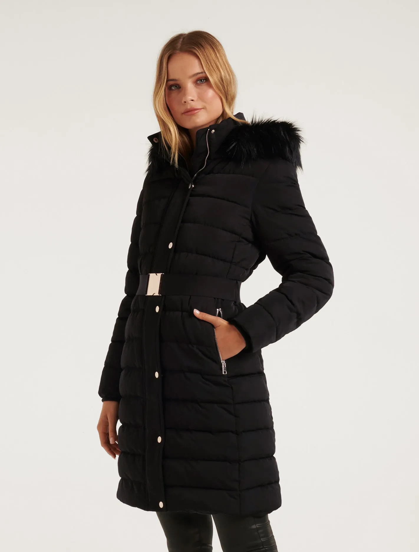 Georgie Long Puffer Coat