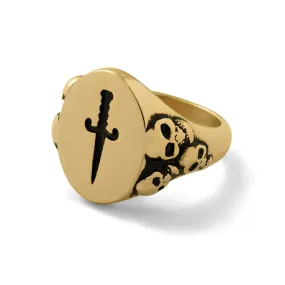 Graveyard Signet Ring (Gold)