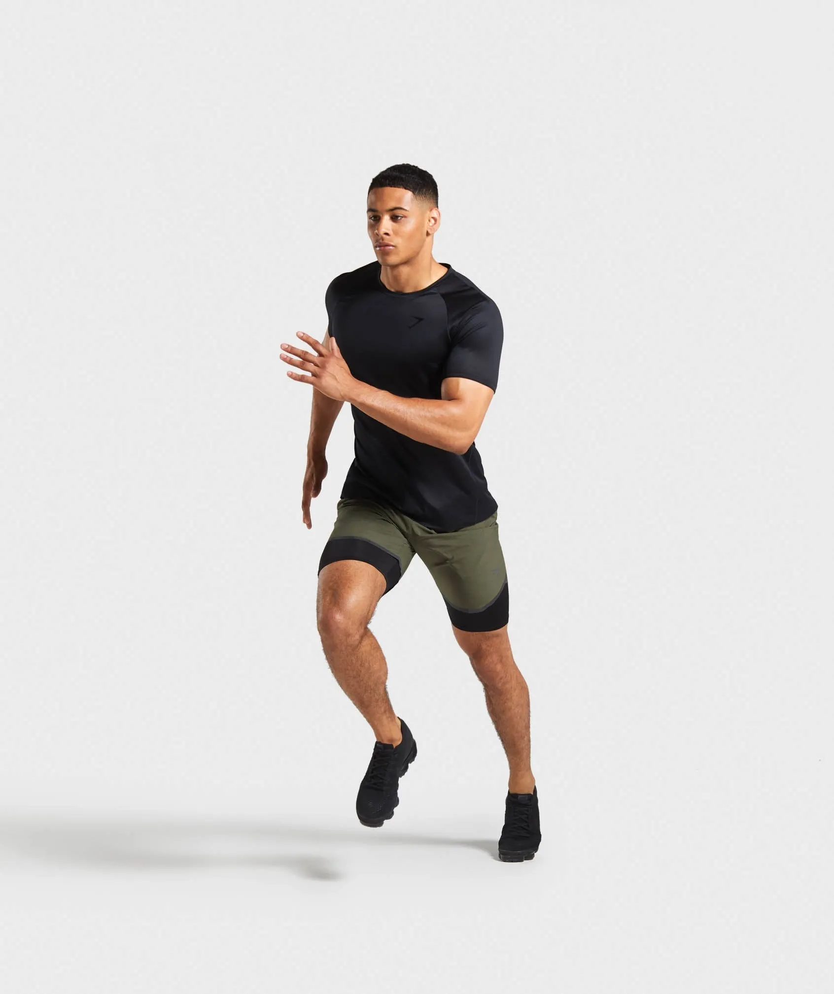 Gymshark 2 in 1 Tech Shorts - Green