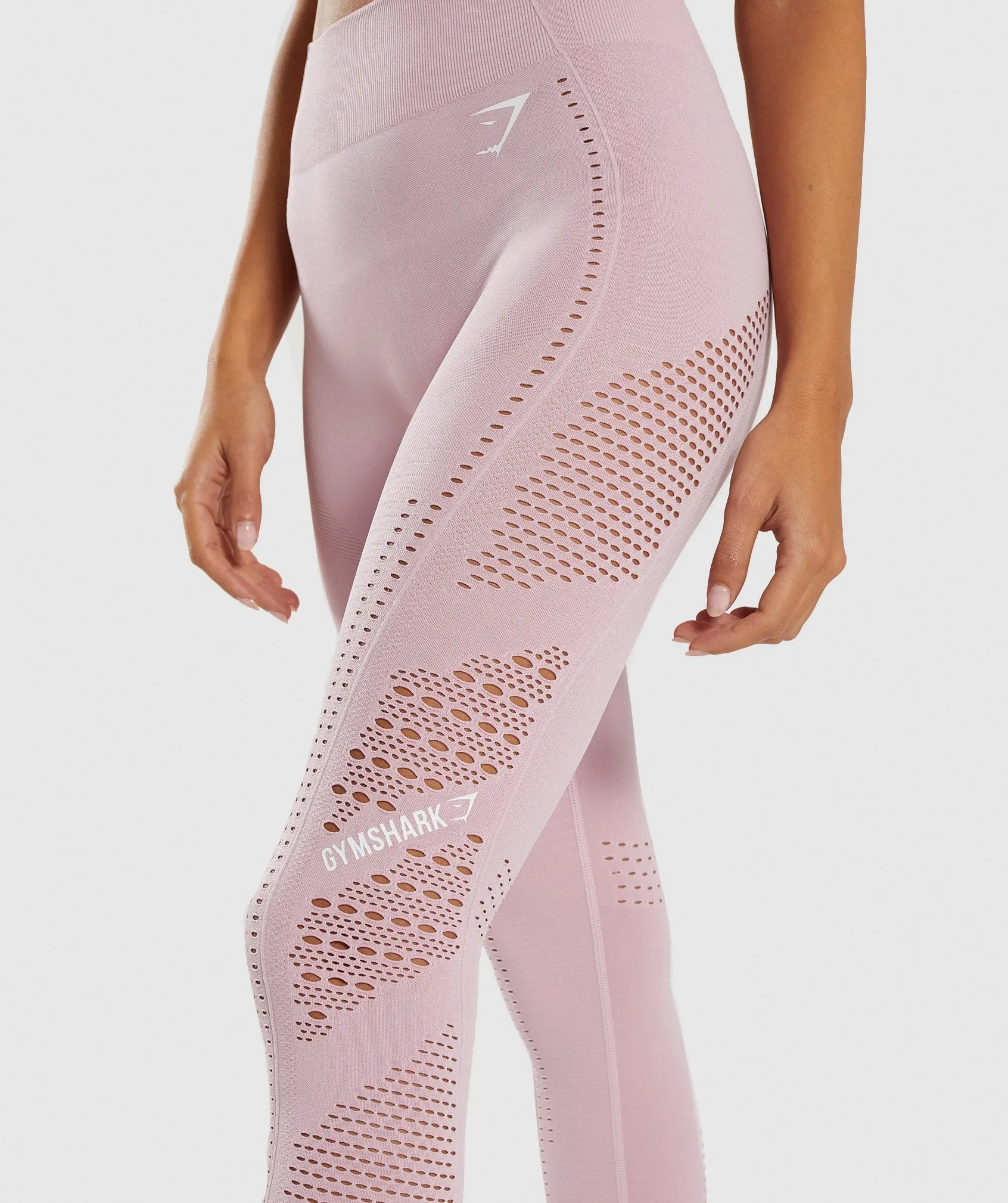 Gymshark Flawless Knit Tights - Washed Lavender