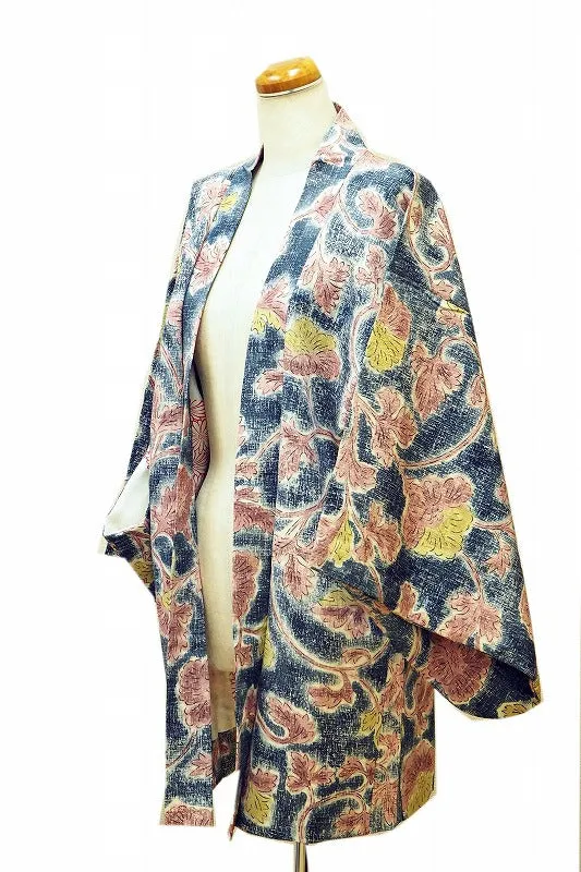 ha0057 haori - haorijJacket -   Japanese vintage jacket silk