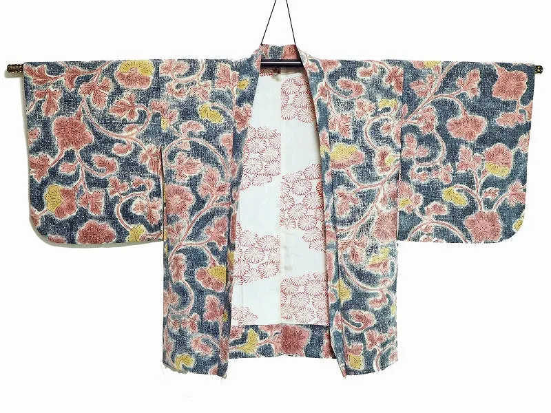 ha0057 haori - haorijJacket -   Japanese vintage jacket silk