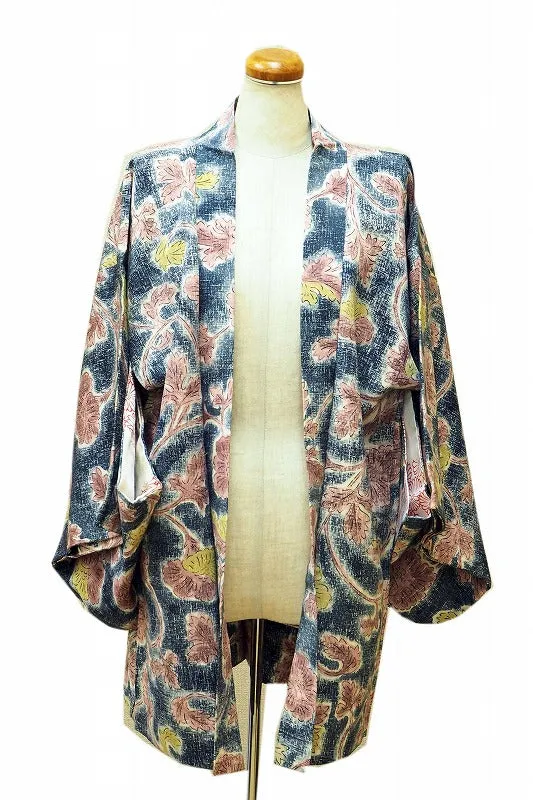 ha0057 haori - haorijJacket -   Japanese vintage jacket silk