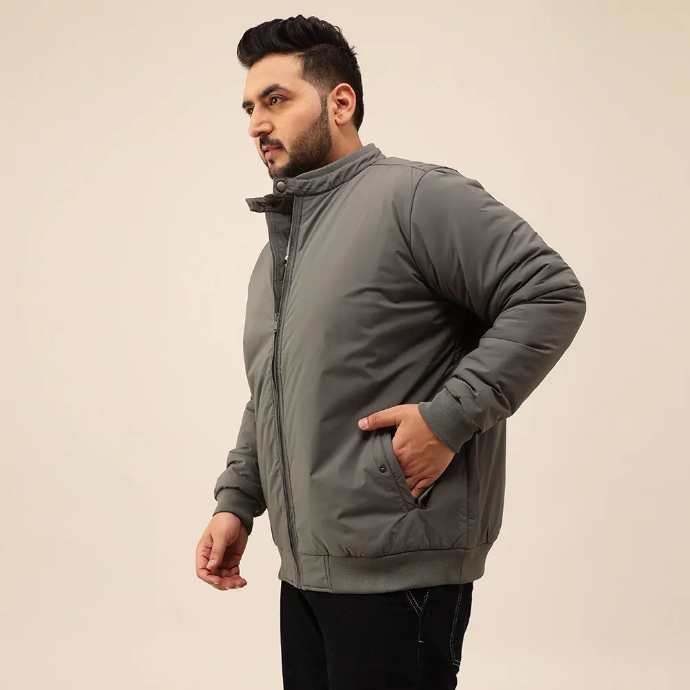 Heavy Duty Grey Bomber Jacket