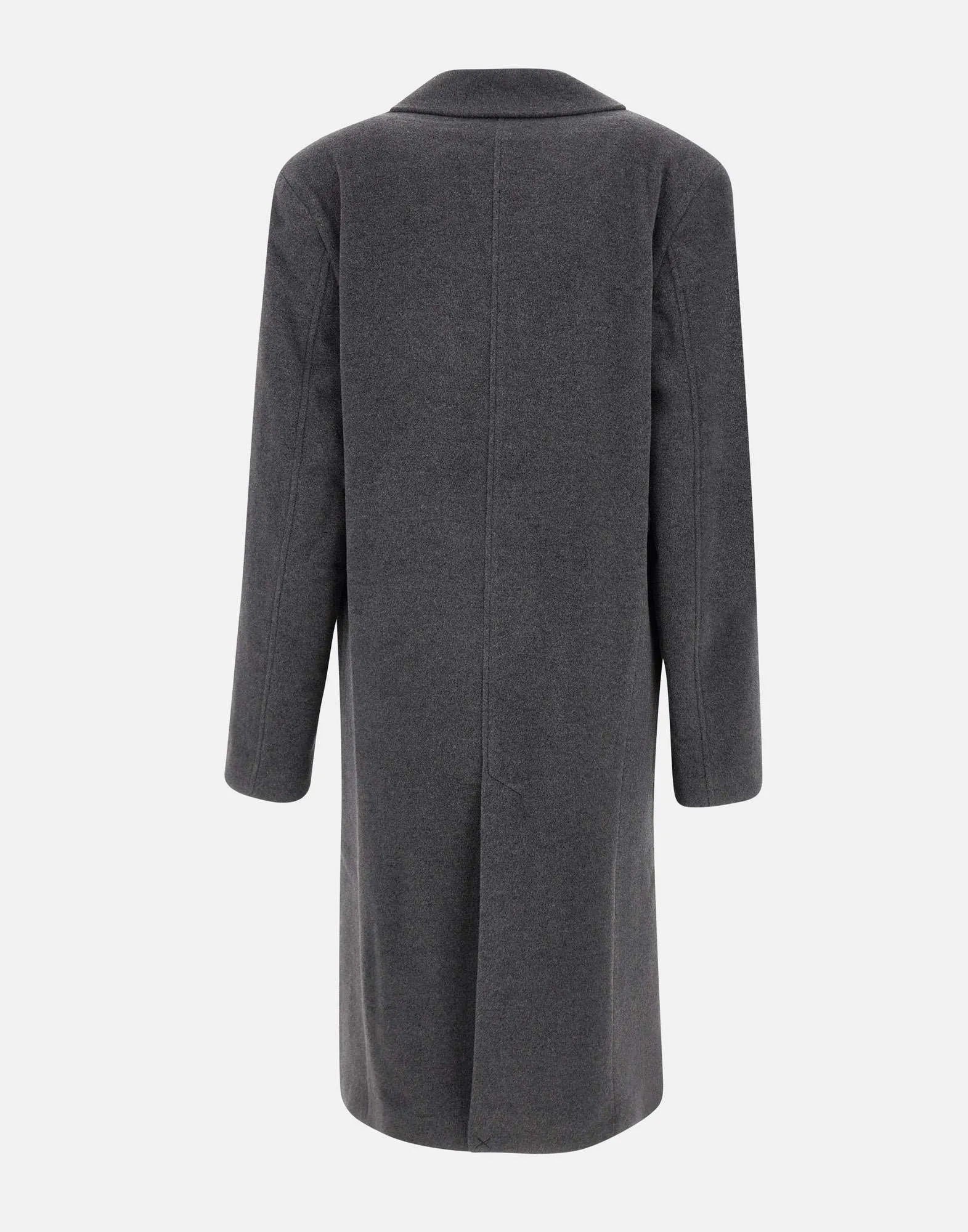 Heavy Wool Coat in Anthracite Grey