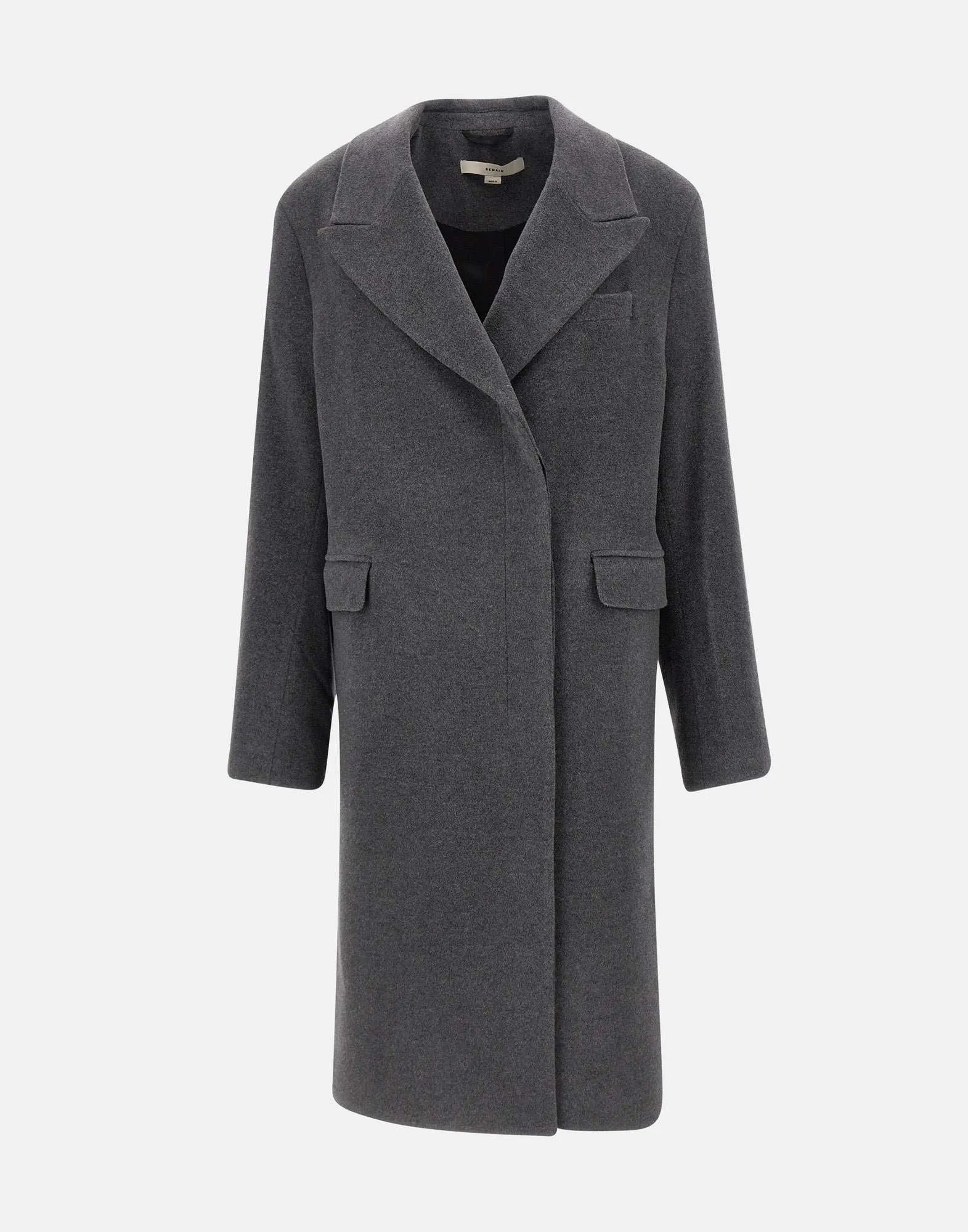 Heavy Wool Coat in Anthracite Grey