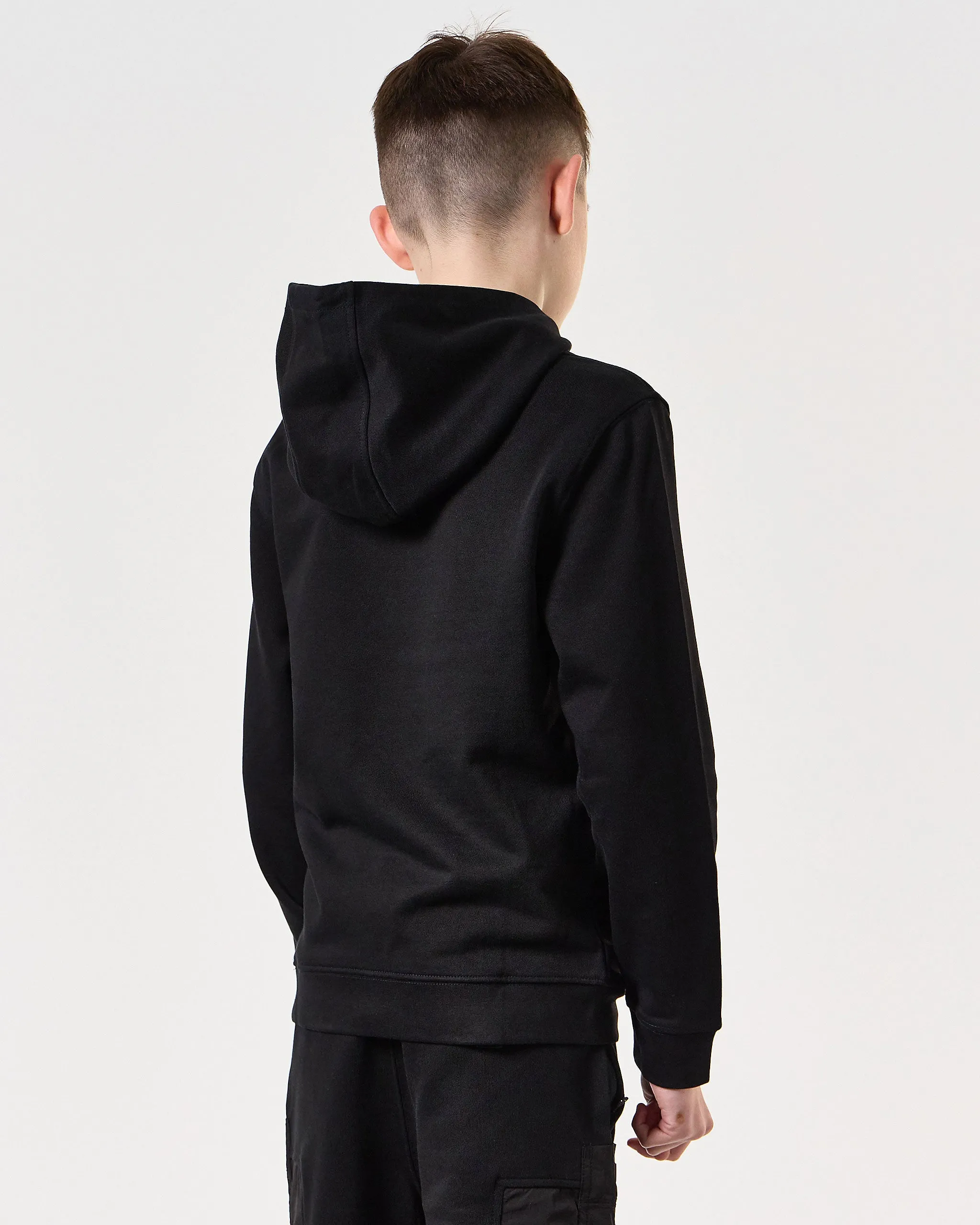 Kids Ribbe Hoodie Black