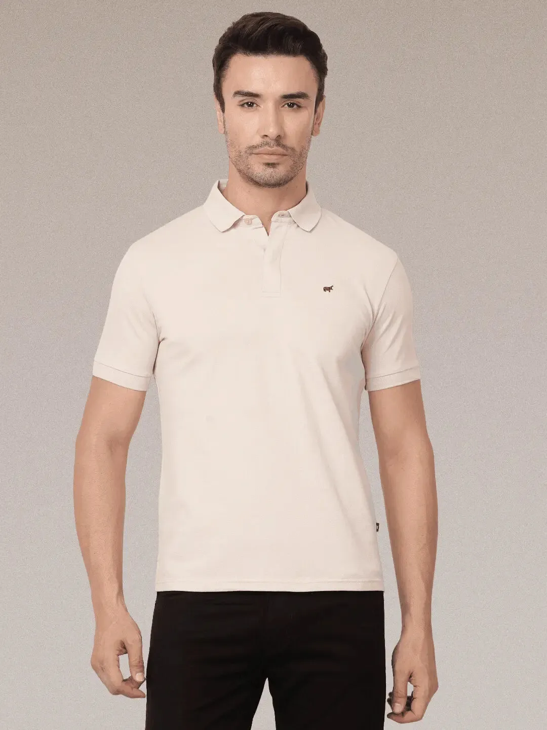 Light Beige Polo Shirt