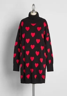 Love All Around Turtleneck Sweater Dress