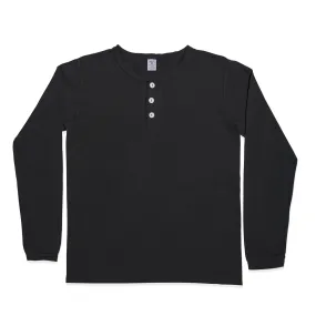 L/S Henley Tee / Black