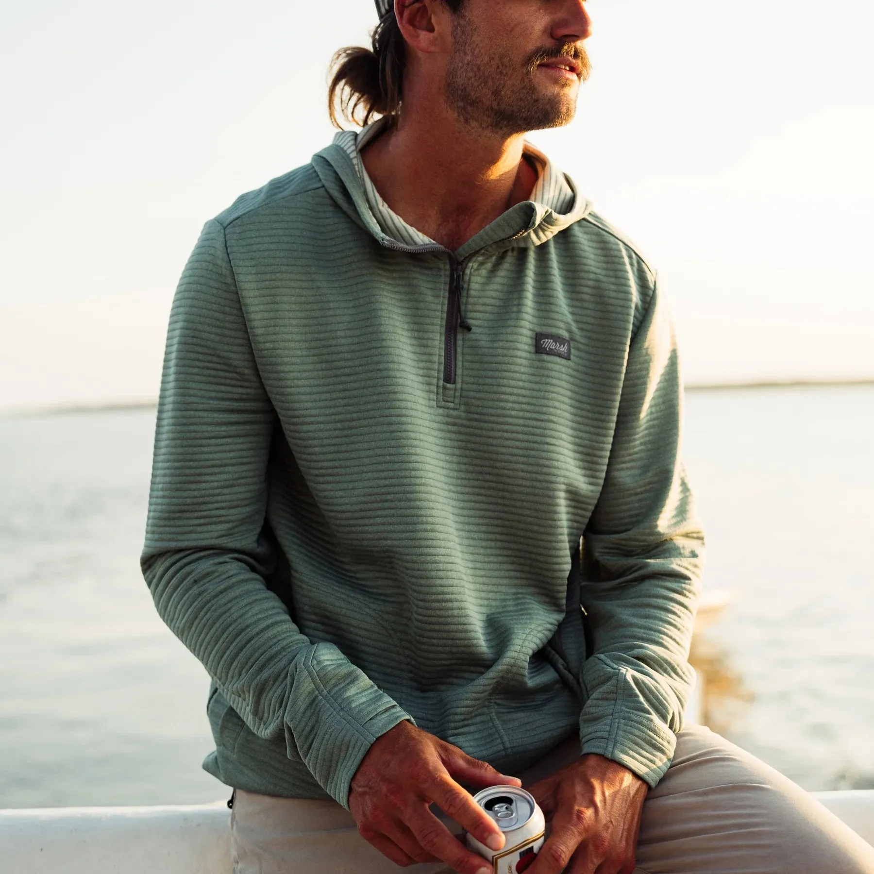 Marsh Sullivan Tech Hoodie in Lily Pad