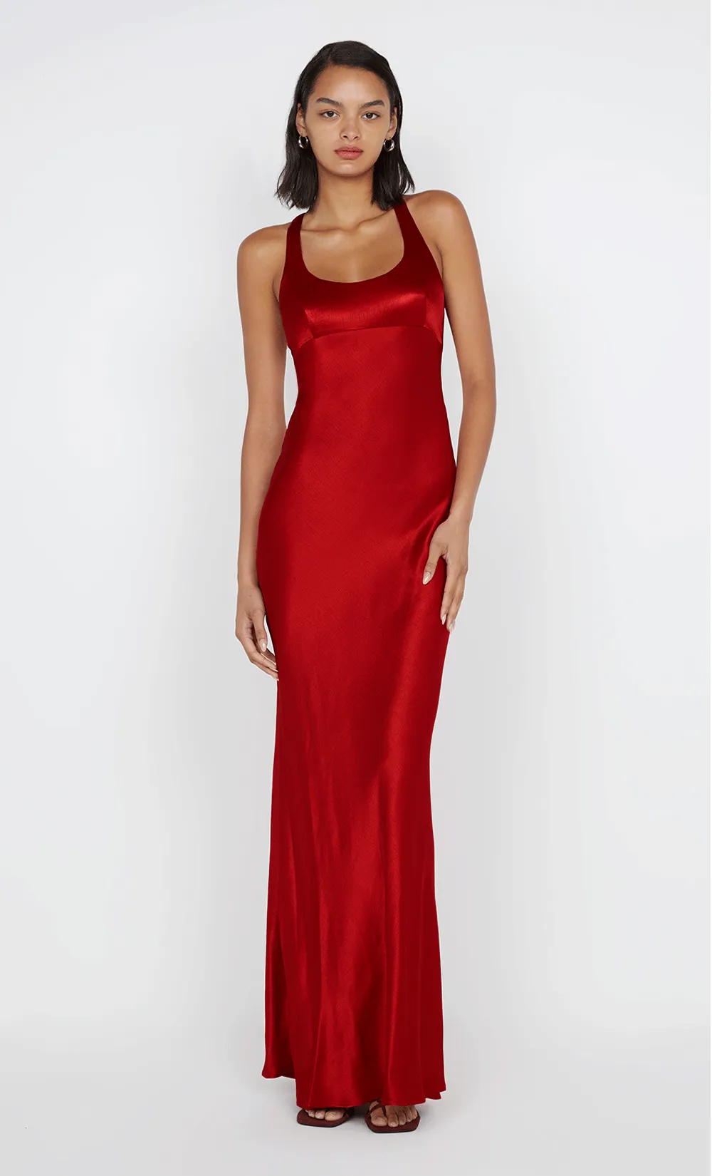 MAXINA CROSSOVER DRESS - ROUGE