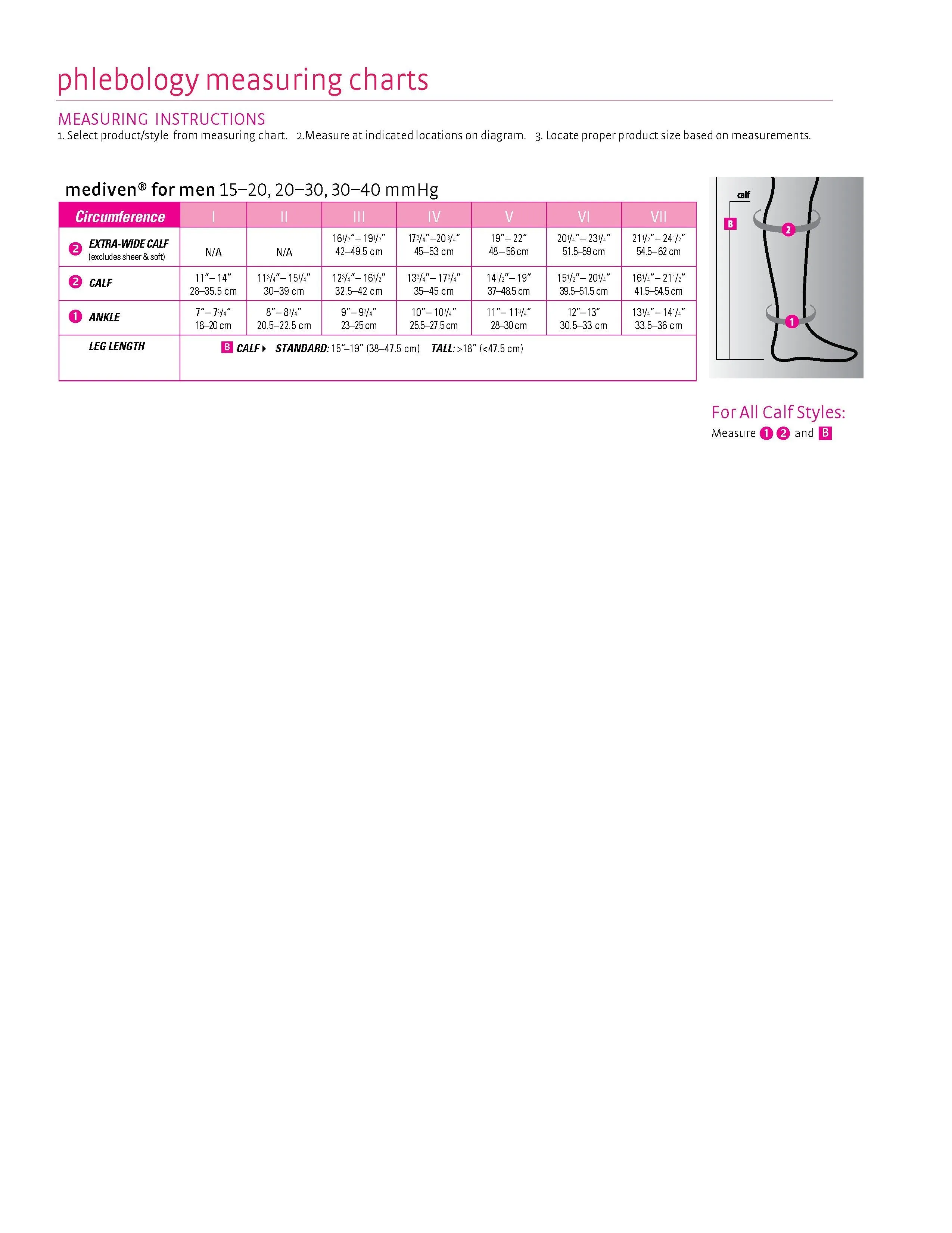 mediven for men classic, 15-20 mmHg, Calf High, Closed Toe - Tall