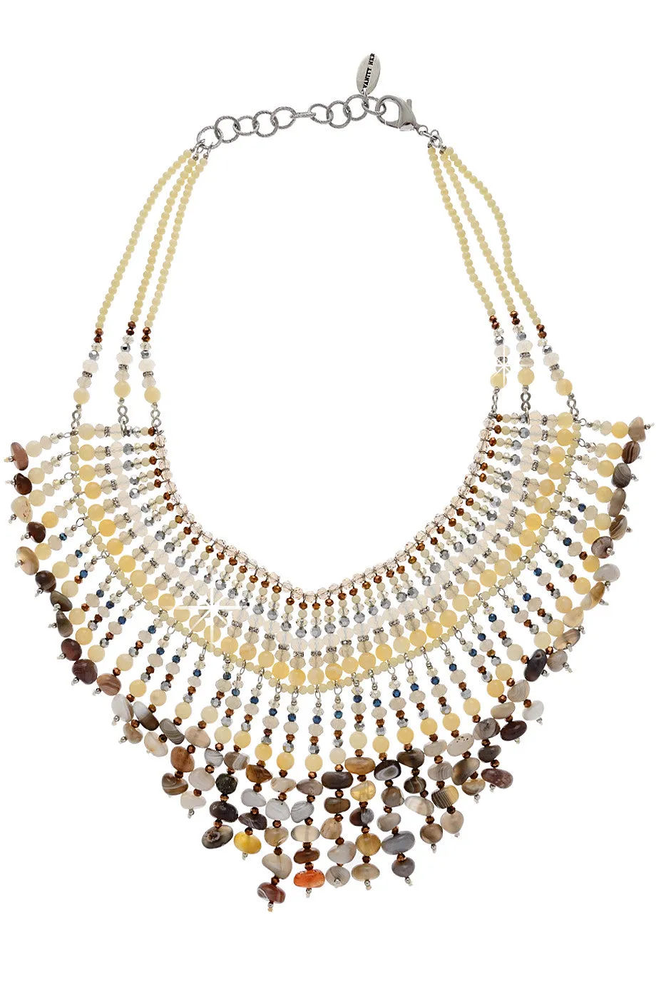 MELAMIE Long Beaded Necklace