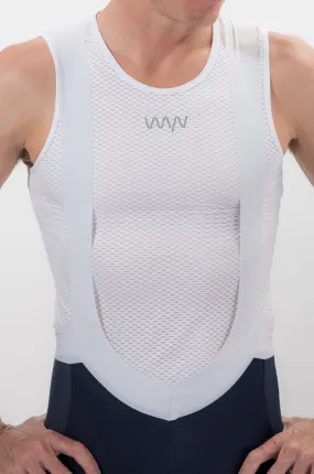 Men's Sleeveless Base Layer - White