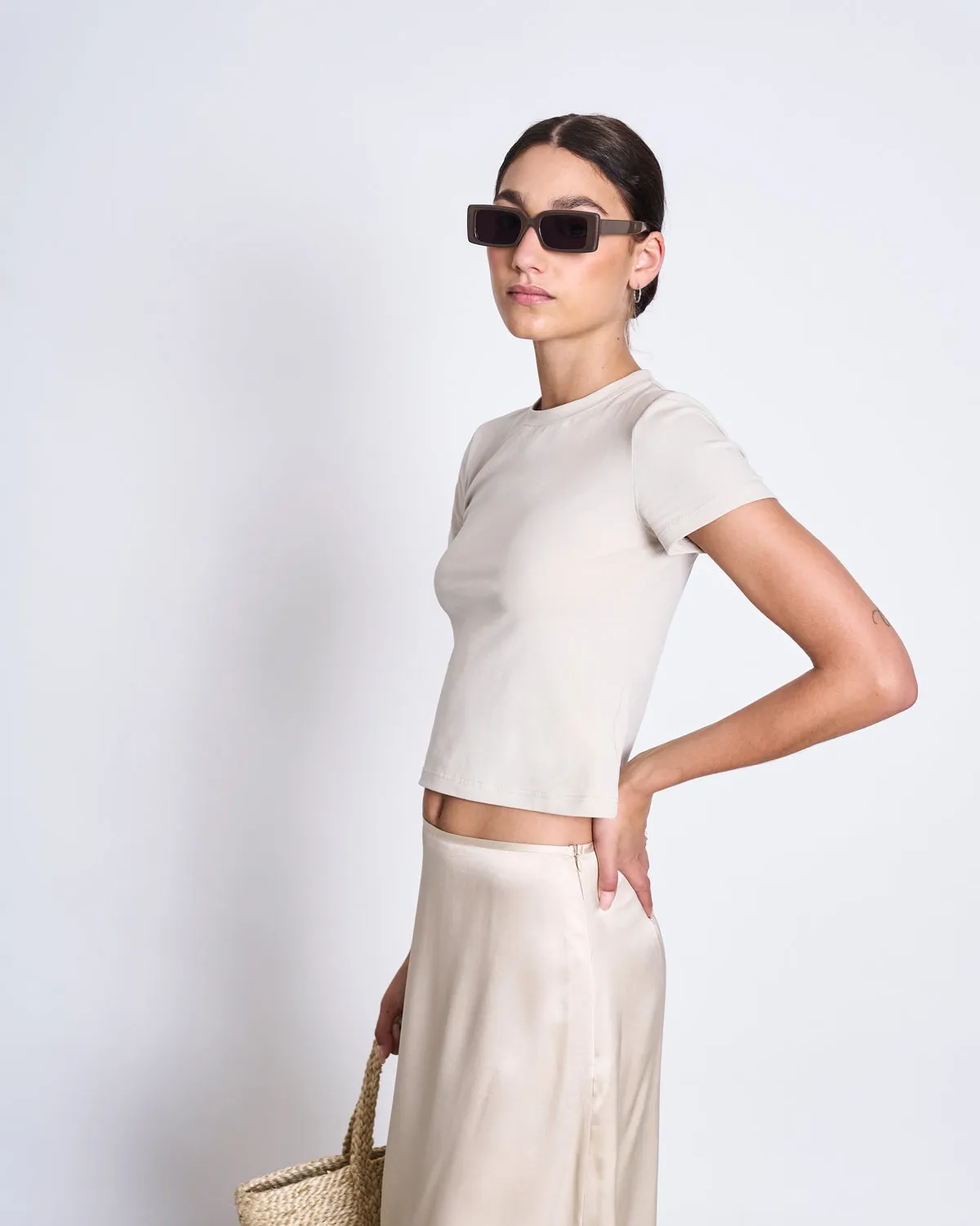 MIDI SKIRT DIRA IVORY