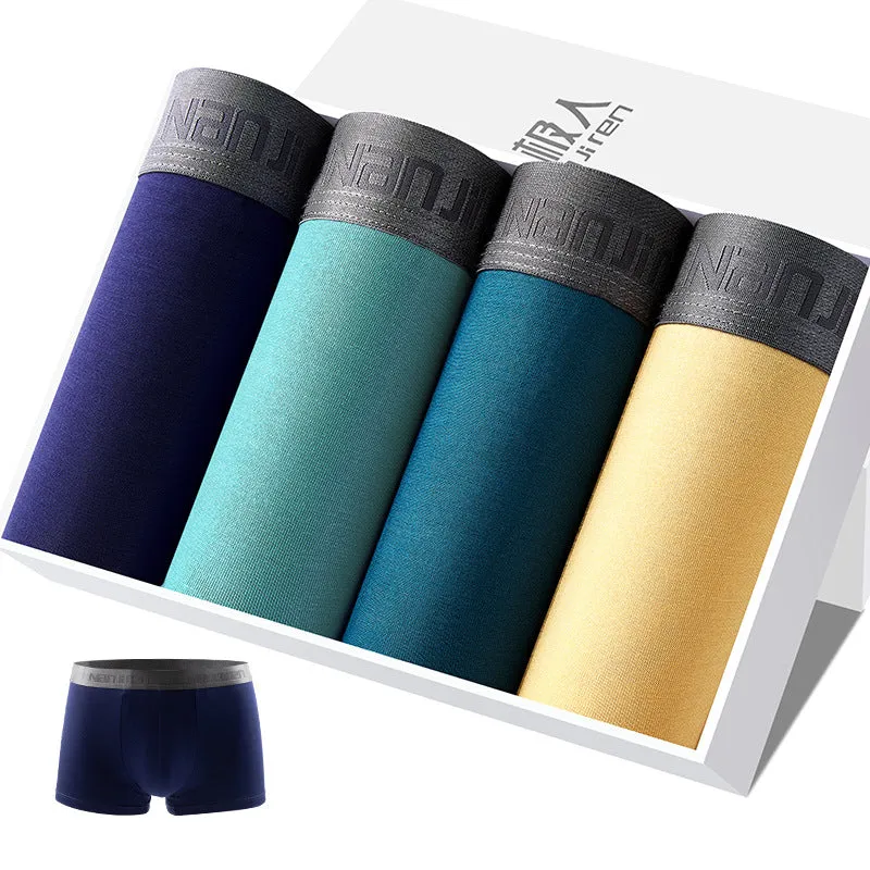 Modal Boxer Shorts Breathable Large Size Fatty Boxer Shorts Head Box