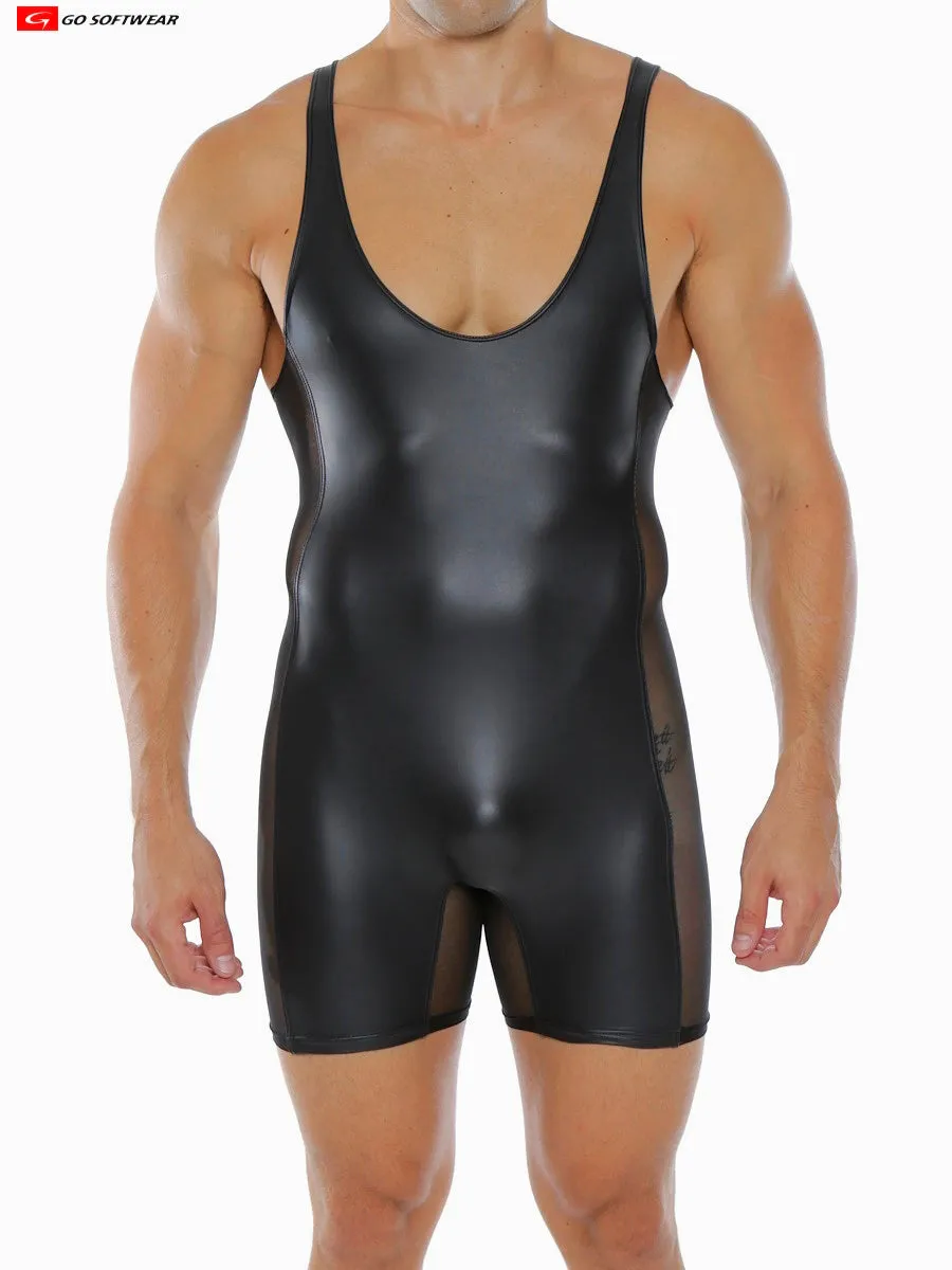 Noir Pleather Singlet