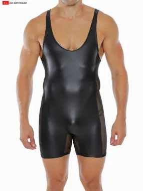 Noir Pleather Singlet