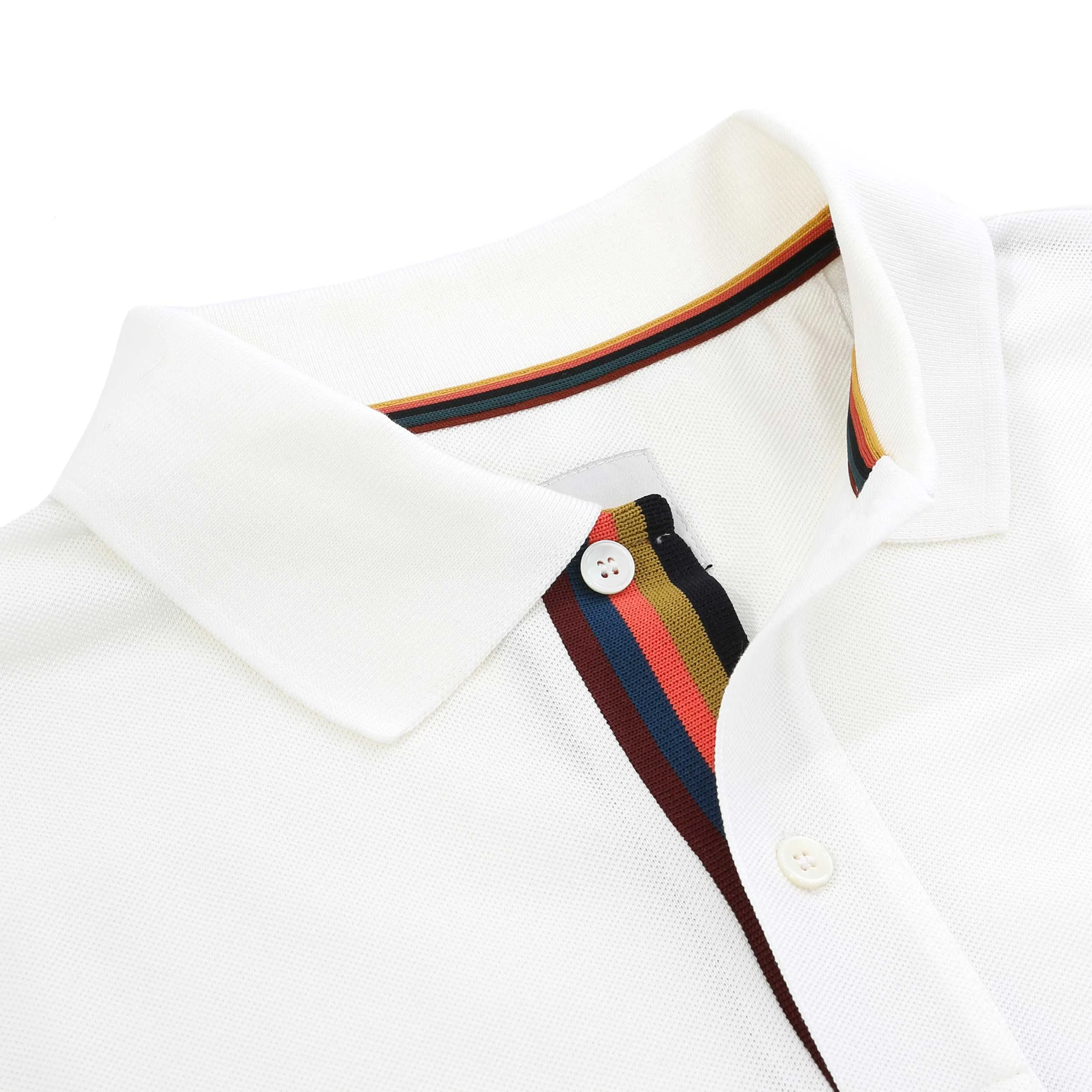 Paul Smith Placket Polo Shirt in Off White