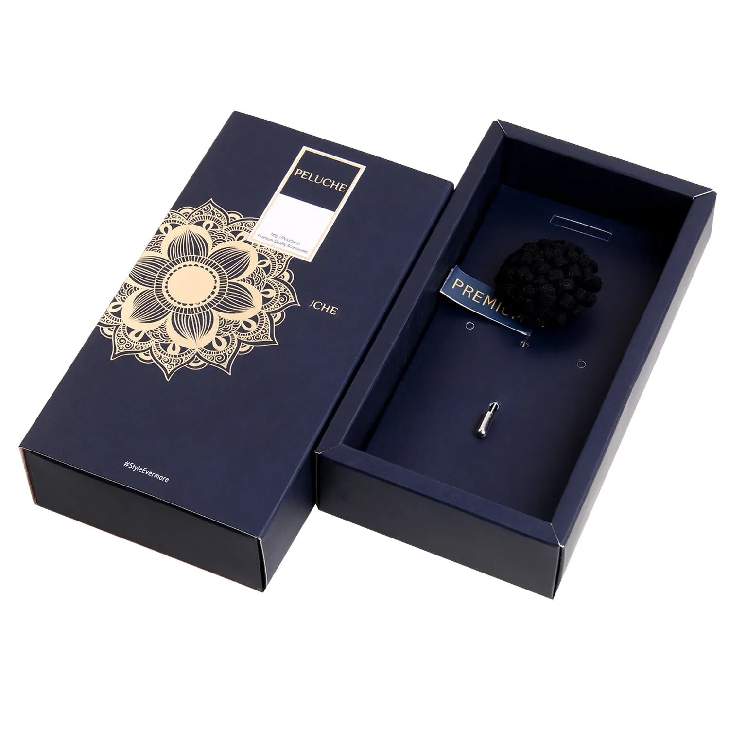 Peluche A Glorious Crescendo Black Brooch