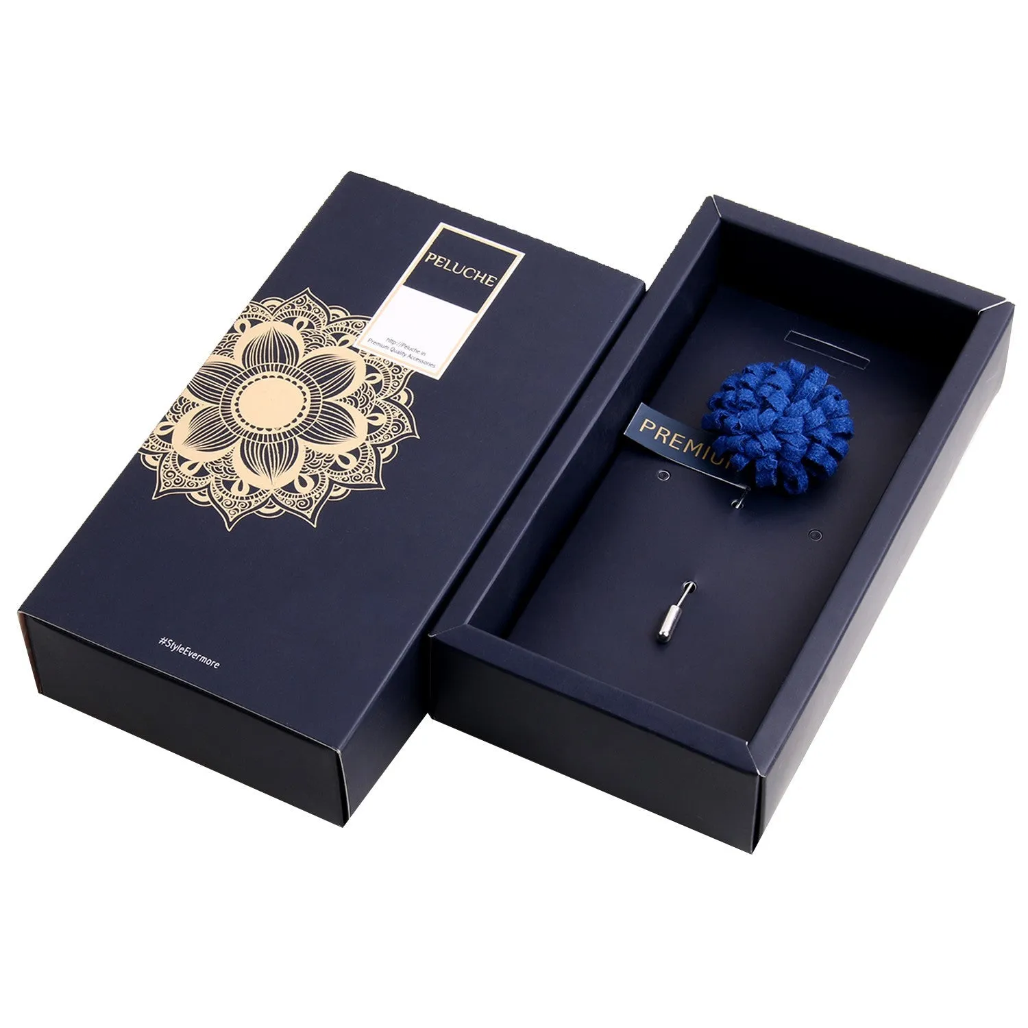 Peluche A Glorious Crescendo Blue Brooch