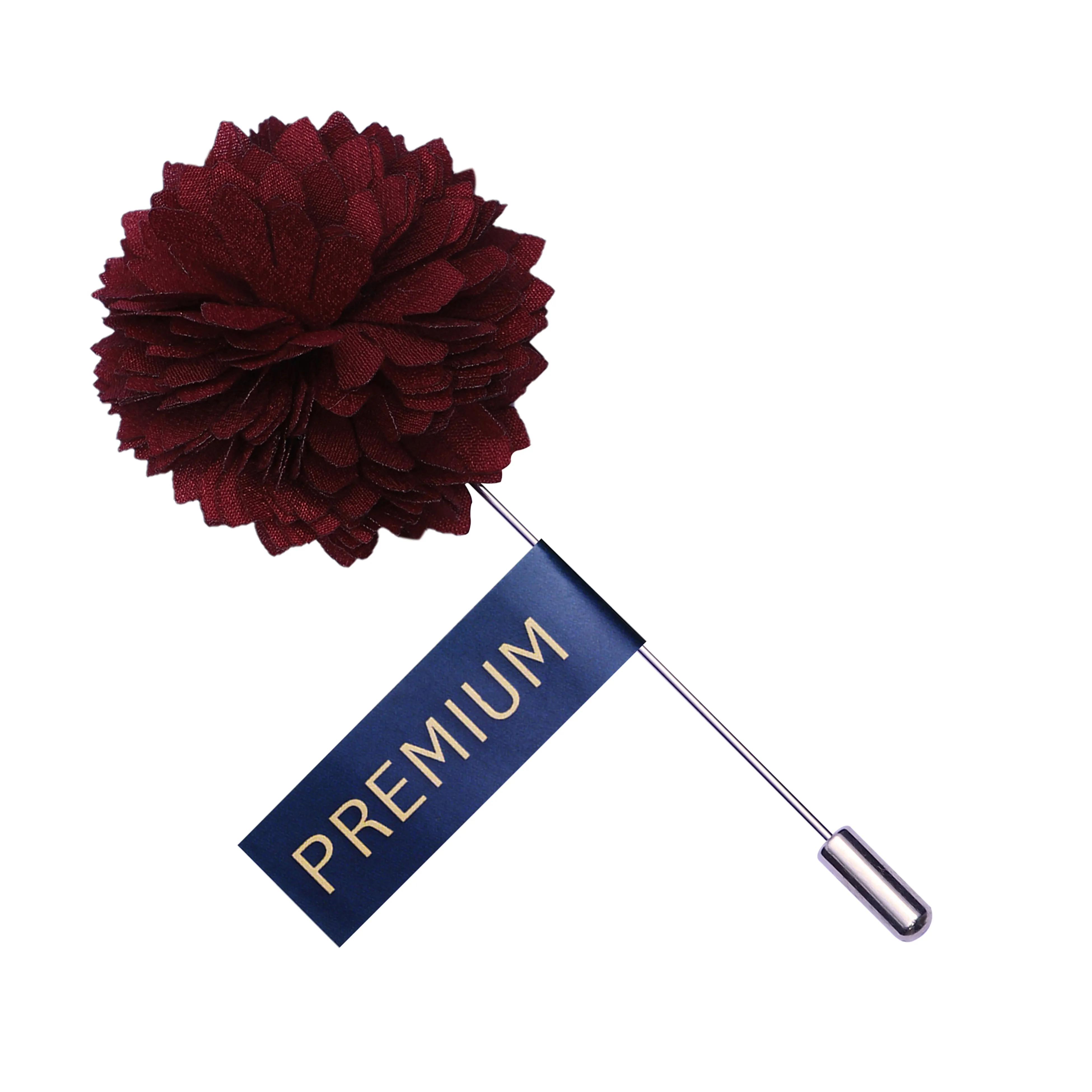 Peluche Beautiful Maroon Brooch For Men