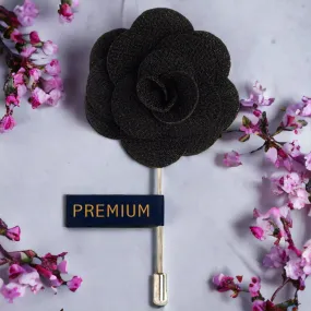 Peluche Brawny Delicacy Black Brooch Lapel Pin